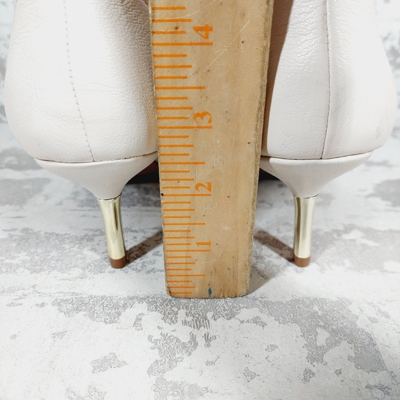 NEW Jessica Simpson Nelda Cream/Off White Faux Leather Western Ankle Boots M1038 - Picture 7 of 12